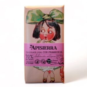 Chocolate Negro con Frambuesa Apisierra | Chocolate Artesanal Gourmet