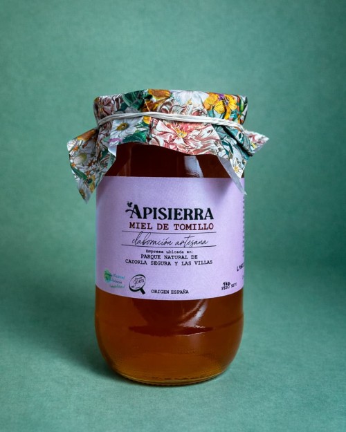 Miel de Tomillo 1kg. Apisierra | Miel Artesanal Monofloral de la Sierra de Cazorla