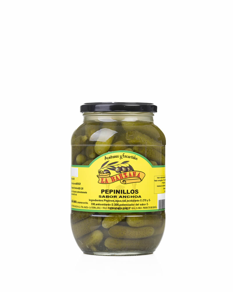 Pepinillos Sabor Anchoa – Encurtido Gourmet La Baezana